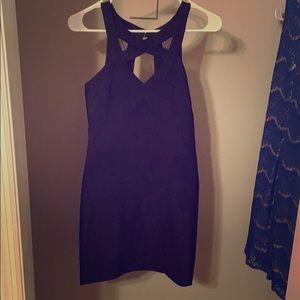 Black fitted dress